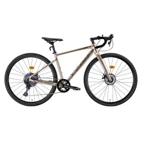 Велосипед 28&quot; Leon GR-80 DD рама-2022 (бежевий з сірим)