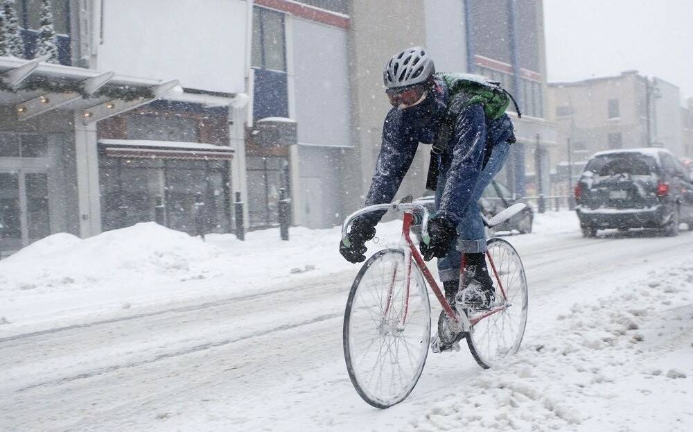 Как ездить зимой на велосипеде - 5 простых правил
