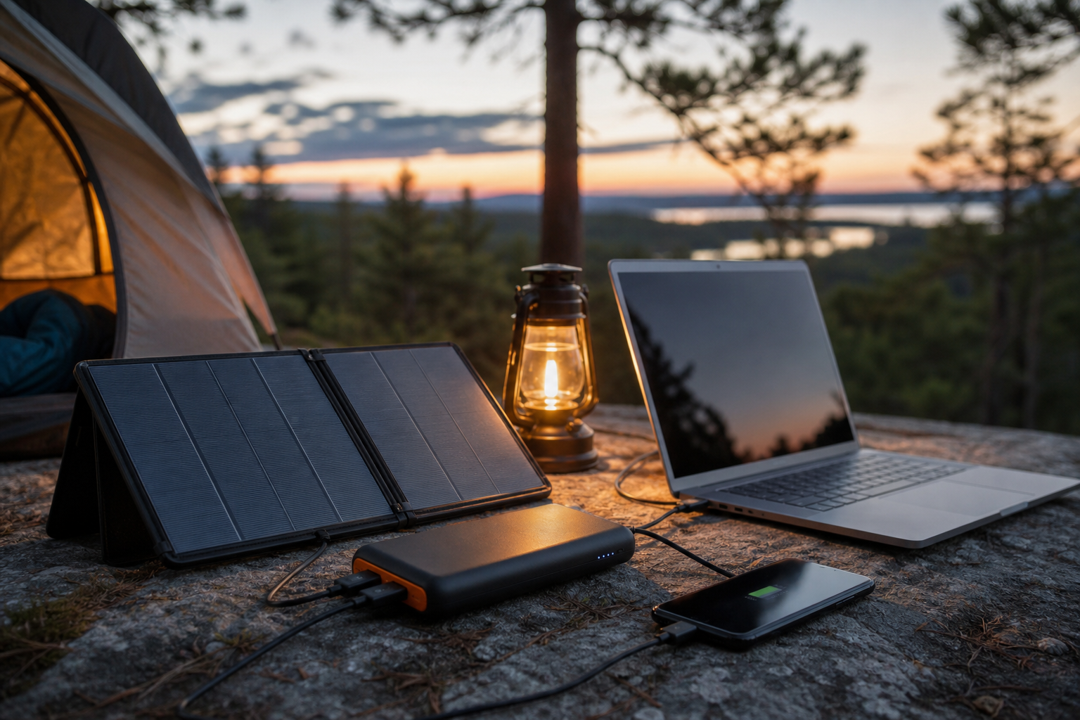 як зарядити ноутбук у палатці: пауербанк з USB-C Power Delivery