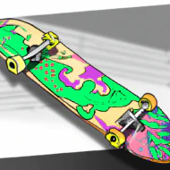 Чому скейтборд повертає