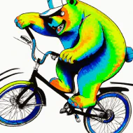 Як ведмеді їздять на велосипеді