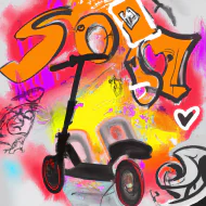 Как снять руль с детского самоката