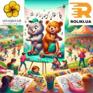 Конкурс дитячого малюнка “Їхали ведмеді на самокатах”