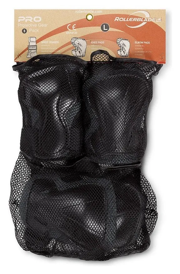 Захисний комплект Rollerblade PRO 3 PACK L Anthracite/black (06214000 091) (XL Антрацит із чорним)