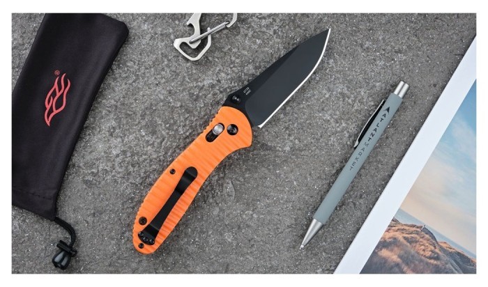 Ніж складаний Ganzo G7393P-OR помаранчевий, укр, укр