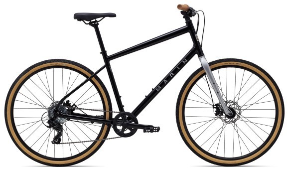 Велосипед 28" Marin KENTFIELD 1 рама - S 2025 Gloss Black/Chrome, укр