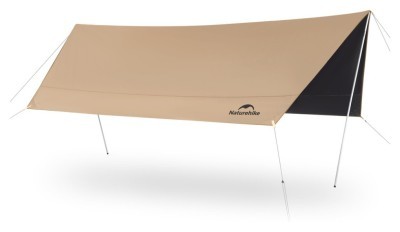 Тент-навес Naturehike CNK2350WS015 Cloud Skies Tarp Lite, 550x465 см, коричневый