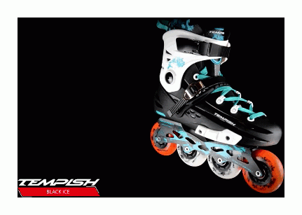 Роликовые коньки TEMPISH Black Ice/38