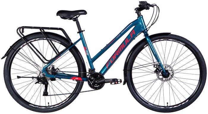 Велосипед AL 28" Formula CURSOR WOMAN DD рама-18" синий 2024 крылья, крыло пер., крыло зад., подножка