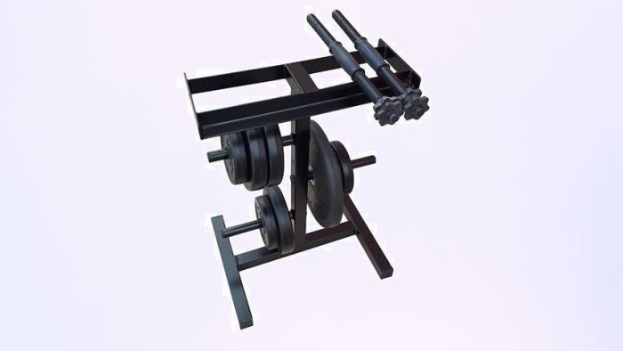 Підлогова стійка для зберігання гантелі, млинці, грифи. 11.5 см під гриф, укр, укр