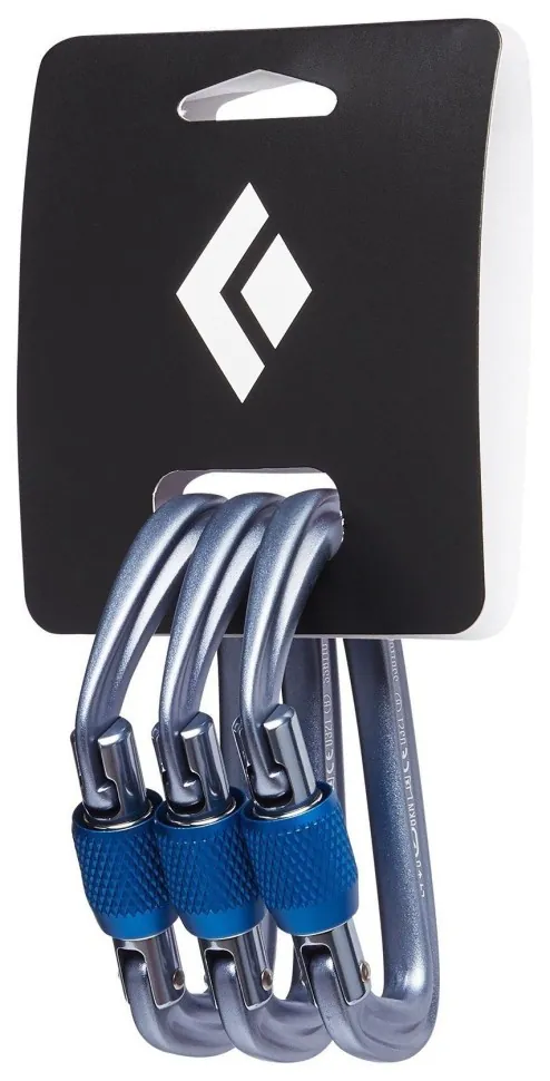 Карабін Black Diamond HotForge Screwgate 3 Pack, Grey, р. (SHM_BD 381079.1003)