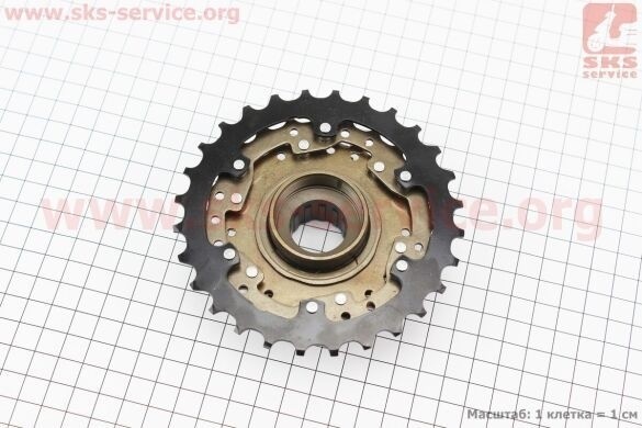 Фрівіл Shimano 6зв. 28,24,21,18,16,14Т MF-TZ 500