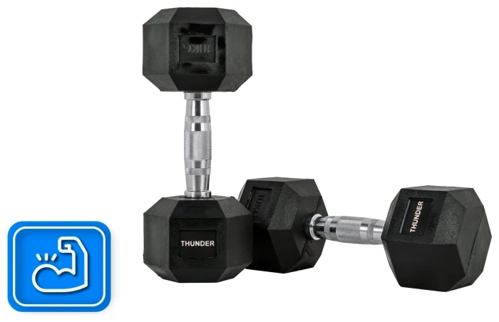 Гантель шестигранна THUNDER 10 кг