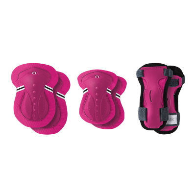 Комплект захисний дитячий GLOBBER, фуксія/темно-рожевий, для дитини 25-50кг