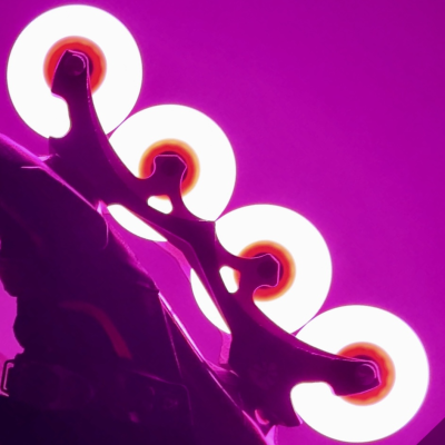 Светящиеся колеса для роликов Flying Eagle Lazerwheelz Ultra 88A 4 шт розовые 76 мм