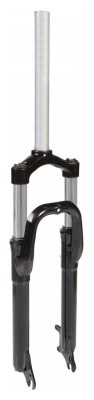 Вилка 24" Амортизационная Сталь 1-1/8" disc безрезьб. под эксцентрик шток-260мм travel-100мм FSD LJ-535A черный