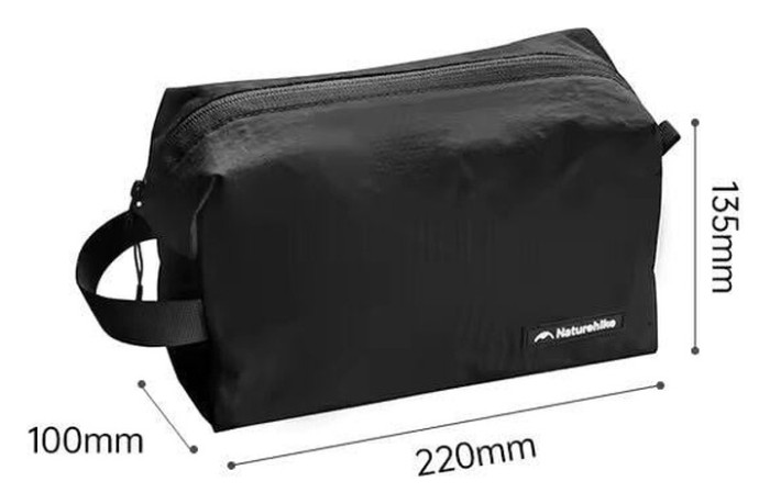 Косметичка Naturehike CNK2450XB024, розмір L, чорна, укр, укр