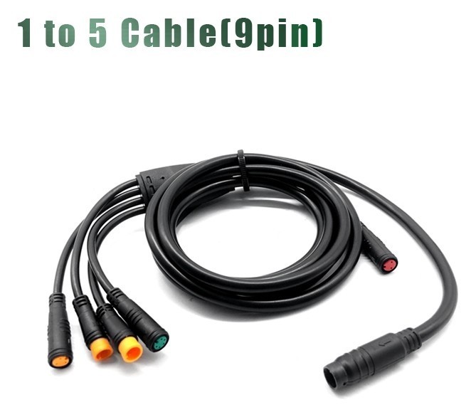 Кабель 2 до 4 1750*150мм влагозащищенные разъемы (разъемы для торм. ручек, ручки газа, дисплея, фары) GP