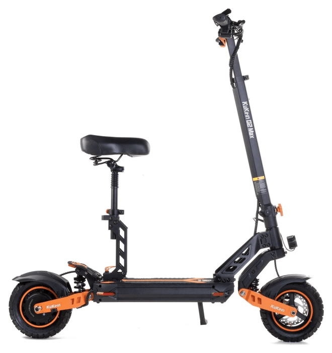 Електросамокат з сидінням Kugoo Kirin G2 MAX 2025 (1000 Вт; 20 А/год; 48 В), чорний, укр, укр