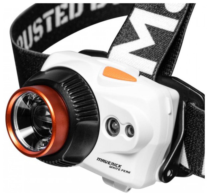 Фонарь налобный Mactronic Maverick White Peak (320 Lm) Focus (AHL0052)