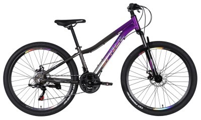 Велосипед AL 26" SPACE IZIDA DD FR рама-13" фиолетово-серебристый 2026