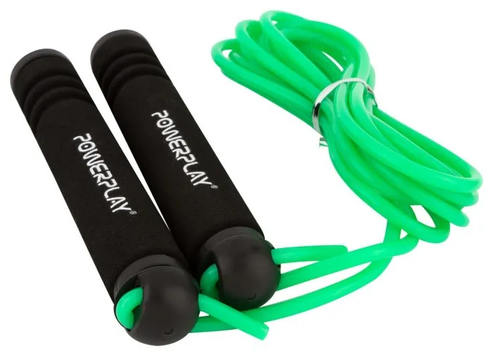 Скакалка PowerPlay 4205 Classic Plus Jump Rope Зелена (2,7m.)
