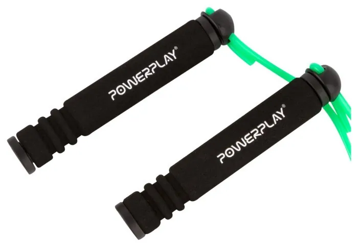 Скакалка PowerPlay 4205 Classic Plus Jump Rope Зелена (2,7m.)