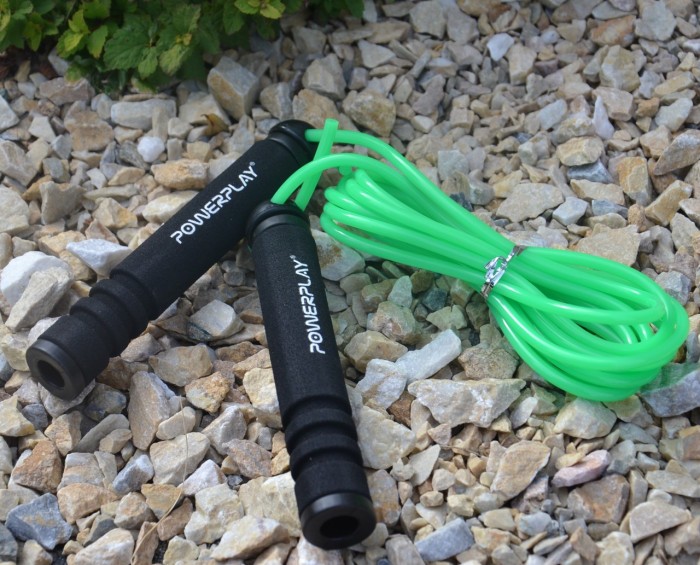 Скакалка PowerPlay 4205 Classic Plus Jump Rope Зелена (2,7m.)