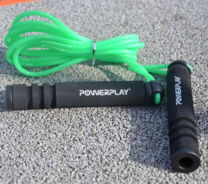Скакалка PowerPlay 4205 Classic Plus Jump Rope Зелена (2,7m.)