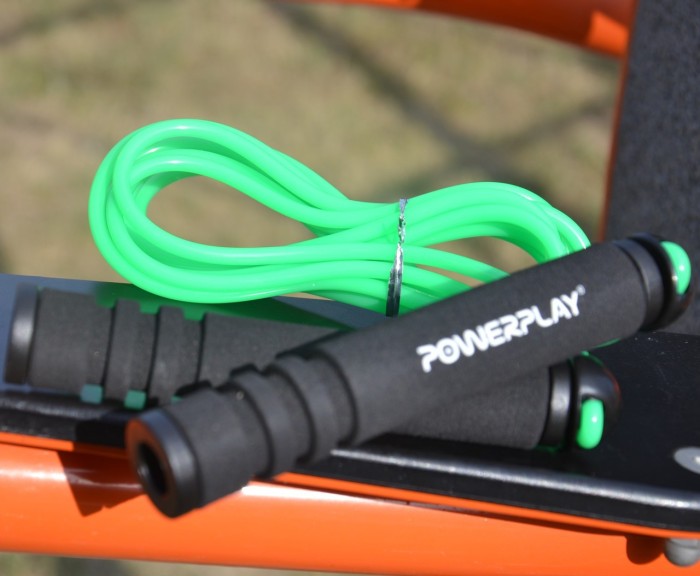 Скакалка PowerPlay 4205 Classic Plus Jump Rope Зелена (2,7m.)