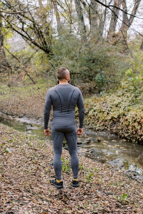 Термобілизна чоловіча Tramp Active комплект (футболка+штани) UTRUM-021-grey, 2XL