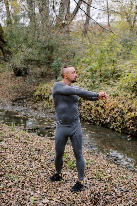 Термобілизна чоловіча Tramp Active комплект (футболка+штани) UTRUM-021-grey, 2XL, укр, укр