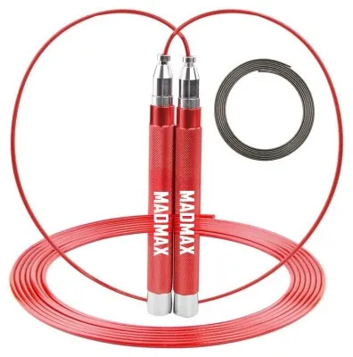 Скакалка швидкісна на підшипниках алюмінієва MadMax MFA-286 Speed jump rope Red