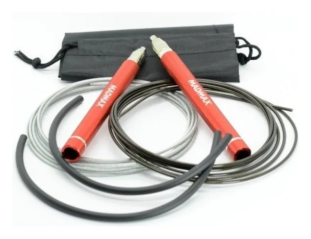Скакалка швидкісна на підшипниках алюмінієва MadMax MFA-286 Speed jump rope Red