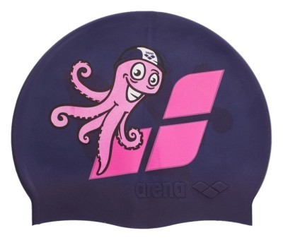 Шапочка для плавания детская ARENA MULTI JUNIOR CAP 06 AR-91233-20 (силикон), розовый дельфин