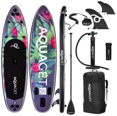 Надувная SUP доска Aquaget 320 см с веслом AQ0047 Black/Violet