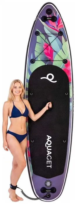 Надувная SUP доска Aquaget 320 см с веслом AQ0047 Black/Violet