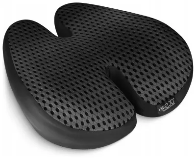 Ортопедична подушка 4FIZJO для спини 41 x 40 см Black (P-5907739318763)