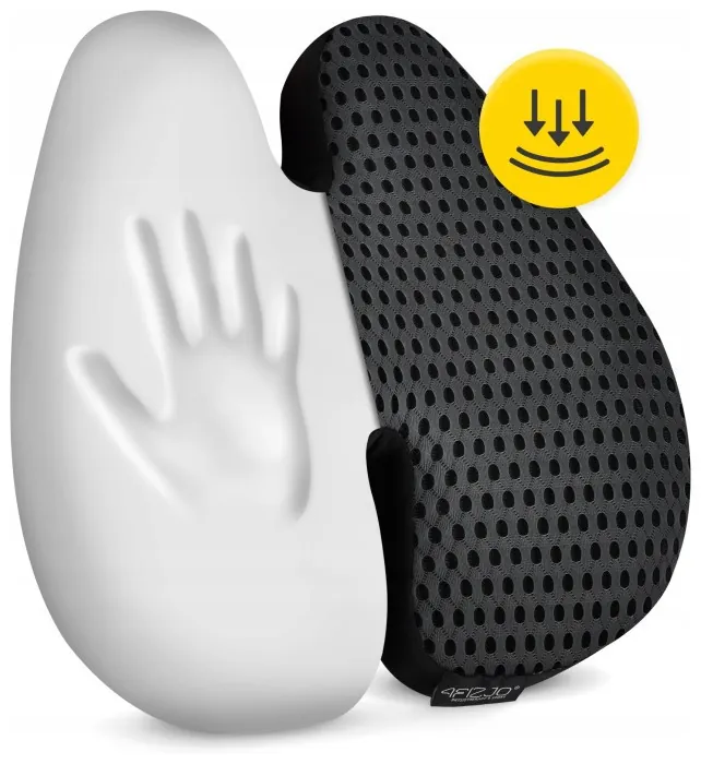 Ортопедична подушка 4FIZJO для спини 41 x 40 см Black (P-5907739318763)