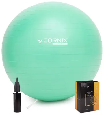 М'яч для фітнесу (фітбол) Cornix 85 см Anti-Burst XR-0369 Mint