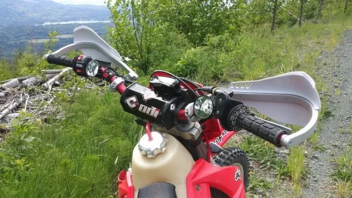 Мото кермо ODI MX Handlebars, Podium FLIGHT, Hon/Kaw Red