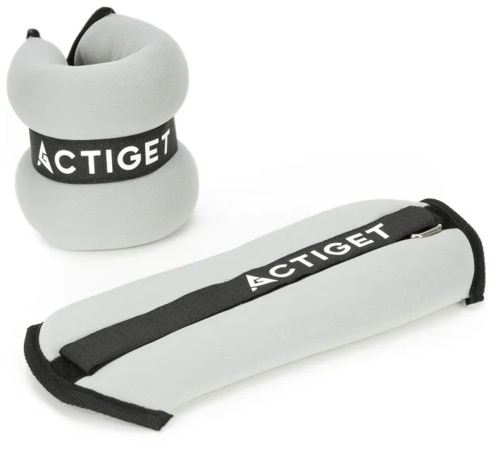 Утяжелители-манжеты для ног и рук Actiget 2 x 1 кг ACT0128 Grey/Black