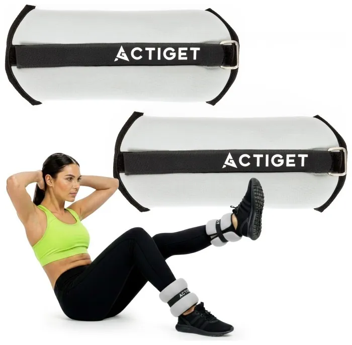 Утяжелители-манжеты для ног и рук Actiget 2 x 1 кг ACT0128 Grey/Black