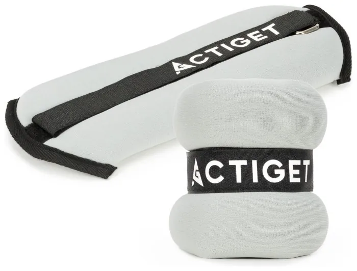 Утяжелители-манжеты для ног и рук Actiget 2 x 1 кг ACT0128 Grey/Black