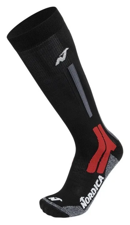 Носки чоловічі для туризму Nordica SPEED MACHINE 3.0 45-47 Black/anthra/red (15623) (45-47 anthra, black, red)