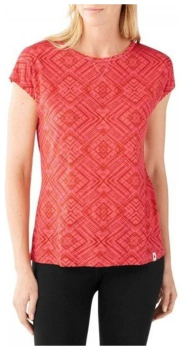 Женская футболка Smartwool Merino 150 Pattern Tee Bright Coral, р.