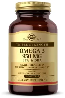 Triple Strength Omega-3 950 mg - 50 softgels (Затерта дата)