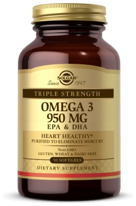 Triple Strength Omega-3 950 mg - 50 softgels (Затерта дата)