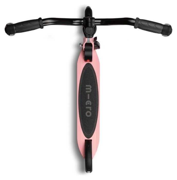 Самокат MICRO серии "Sprite Deluxe" - НЕОНОВЫЙ РОЗОВЫЙ (складной, до 100 kg, двухколесный, свет)