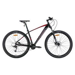 Велосипед 29" Leon TN-70 AM Hydraulic lock out HDD 2022 (чорний з червоним (м)) (21")